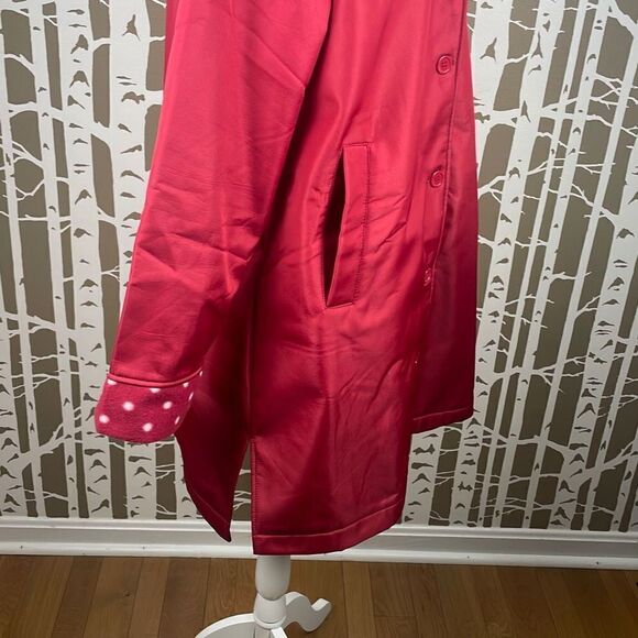 Unbranded Red Polka Dot Fleece Lined Jacket sz XL - Picture 5 of 10